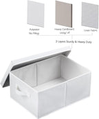 HOONEX Storage Bins with Lids for Organizing, Storage Boxes with 2 Carrying - Image 5