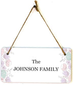 Signs ByLITA Spring Pastel Florals Personalized Hanging Wall or Door Sign | - Image 9