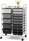 DORTALA 15-Drawer Rolling Storage Cart