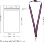 24-Pack Dark Purple Breakaway Lanyards - Image 3