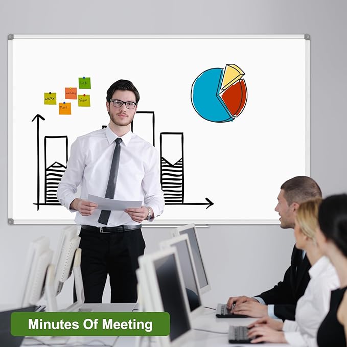 Lockways Large Dry Erase Board 72 x 48 Inch, Magnetic White Board - Image 4