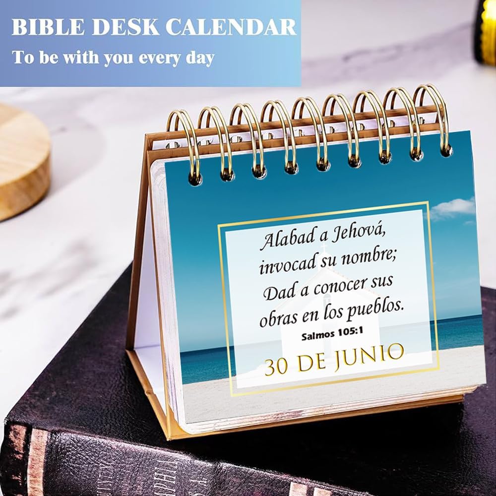 1step2dream Spanish Christian Gifts | Religious Catholic Desk Calendar, Españ...