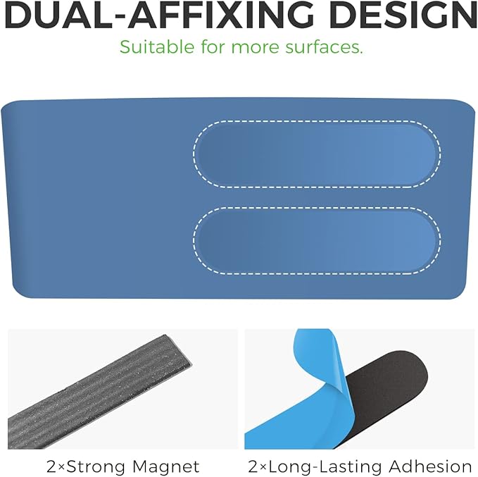 loukin Magnetic and Adhesive Marker Holder, Dry Erase Accessory Tray, Magnetic - Image 4