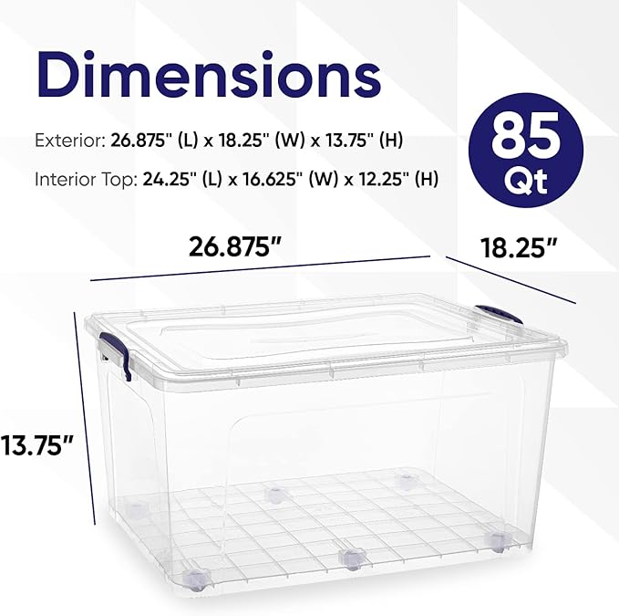 Superio Clear Storage Boxes - Image 2