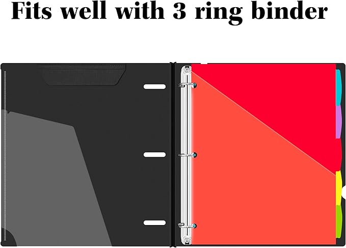 INFUN 1 Inch Telescoping 3 Ring Binder - Image 9