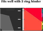 INFUN 1 Inch Telescoping 3 Ring Binder - Image 9