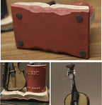 Jaugufiy Resin Violin Sculpture Pen Holder Pencil Holder Pen Organizer Cosmetic - Image 3