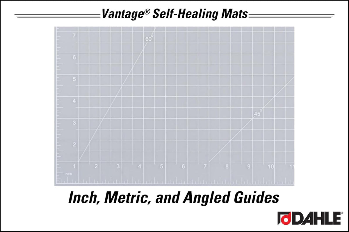 Dahle Vantage 10683 See-Through Premium Self-Healing Cutting Mat, 24"x36...