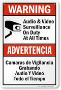 SmartSign 18 x 12 inch “Warning by SmartSign