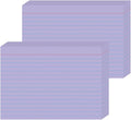JINMIKEJI Purple Ruled Index Cards 5x7 Inch by JINMIKEJI