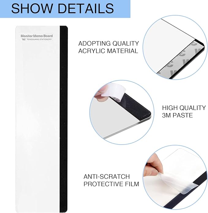 Office Desk Accessories 4pcs Multifunction Computer Monitor Memo Board - Image 4