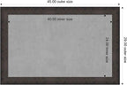 Amanti Art Black Framed Magnetic Board 29x45 Large Vision Board - Image 3