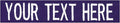 Custom Uniform Name Tapes Solid Colors. Purple Fabric, 4 Inch Hook Fastener by NORTHERNSAFARI