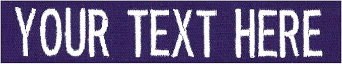 Custom Uniform Name Tapes Solid Colors. Purple Fabric, 5 Inch Sew on by NORTHERNSAFARI