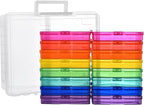 Haundry Photo Storage Box with 16 Inner 4" x 6" Photo Case, Portable Storage - Image 9