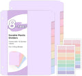 SKYDUE Durable Plastic 8-Tab Dividers, Big Tab Dividers by SKYDUE
