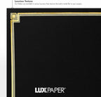 LUXPaper 9.5" x 12" Certificate Holders | Black Linen | Embossed Gold Foil - Image 6