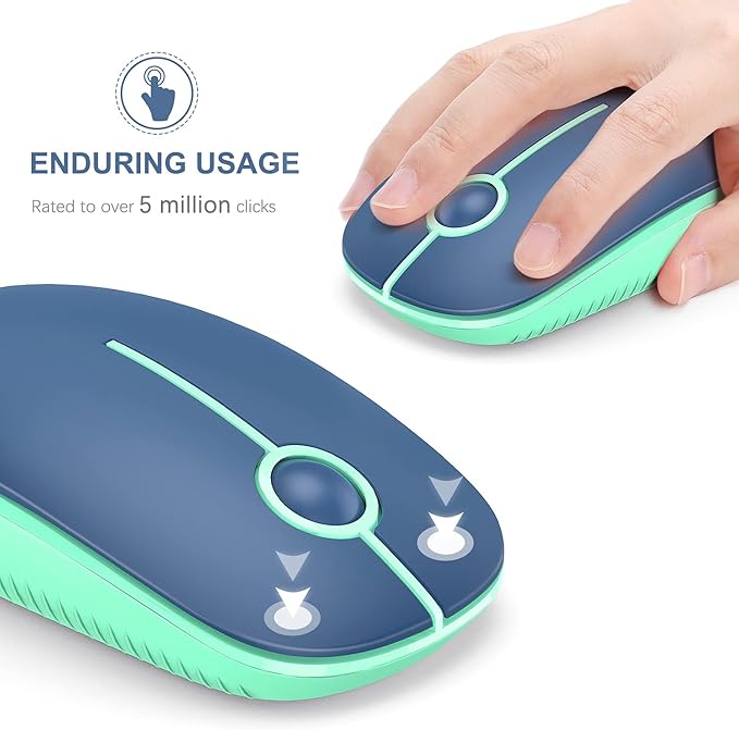 VssoPlor Wireless Mouse, 2.4G Slim Portable Computer Laptop Mouse - Image 3