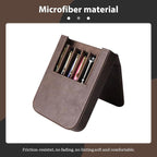 MIVLXLX Leather 6 Fountain Pen/Pencil Tray Case, Magnetic Closure - Image 3