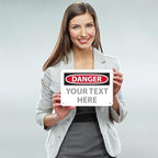 Custom OSHA Style Danger Sign 7" x 10" Plastic Sign, Customizable "Your Text - Image 2