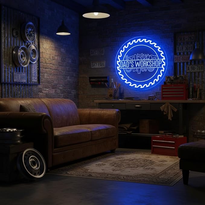 Custom Neon Garage Sign for Man, Personalized Garage LED Signs, Customizable - Image 2