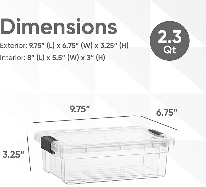 Superio Clear Storage Boxes - Image 2