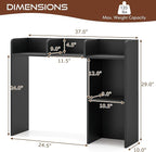 Tangkula Desktop Bookshelf, Countertop Storage Hutch - Image 3