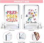 Vgrti Just breathe 2 Pack Acrylic Cosmetic Pencil Pen Holder Cup, Hope - Image 2