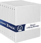 0.5-Inch 3-Ring-Binder with Pockets, 1/2'' Basic Binders 1-inch View Round by XrunmixOffice