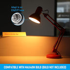 TORCHSTAR Metal Desk Lamp with Clamp, Swing Arm, Architect Adjustable Gooseneck - Image 7