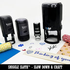 Thank You in Heart Self-Inking Rubber Stamp Ink Stamper - Image 4