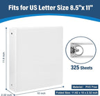 1.5-Inch 3-Ring Binder with Pockets, 1-1/2’’ Premium View Binders with Three - Image 2