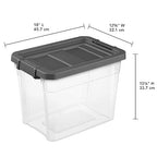Sterilite 18-Pack Modular Stacker Box, Durable Clear Plastic Storage Bins - Image 3