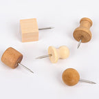 Thumb Tacks for Bulletin Boards, Wooden Push Pins - Image 3