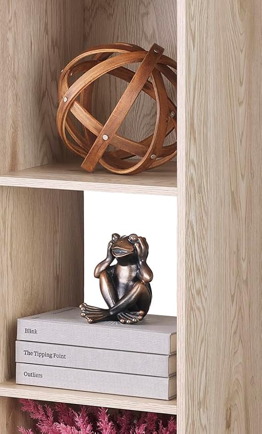 Whitmor Bookcase Storage Organizer, 3 Tier Stackable MDF Bookshelf, Open - Image 8