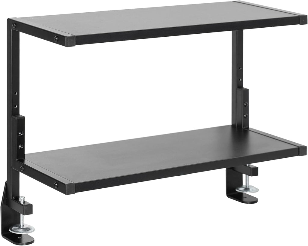 VIVO Clamp-on 24 inch Above or Below Desk 2-Tier Shelving Unit