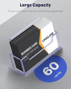 Uniclife 2 Pack Acrylic Business Card Holder - Image 6