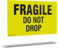 Kenco 3" X 5" Fragile Do not Drop Fluorescent Shipping Label Stickers - 500 Permanent Adhesive Labels Per Roll (Pack of 2)