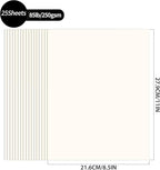 25 Sheets Creamy White Cardstock - Image 2