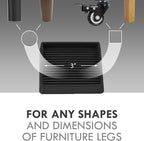 VOCOMO 3X3 Rubber Caster Cups, Non Slip Furniture Pads, Anti-Slip Gripper - Image 2