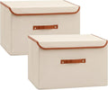 Tuza 2-Pack Large Fabric Storage Bins by TidySpaceSoftlyStyled