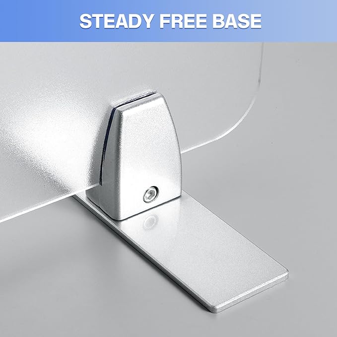 2 Packs Sneeze Guard Clamp Bracket, Sneeze Guard Shield Base - Image 6