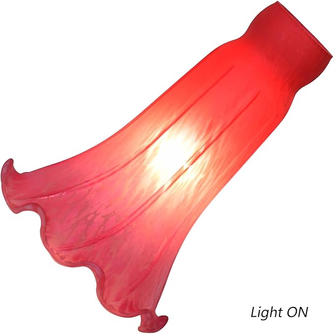 Bieye LS65 Lily Flower Blown Glass Lampshade - Image 2