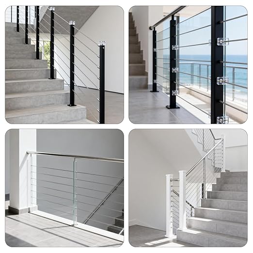 200 Pack Cable Railing Protector Sleeves, T316 Stainless Steel Protective - Image 8