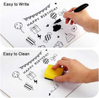Dry Erase Lapboards, HERKKA 15 Pack Double Sided Dry Erase Lap Boards 9 x 12.5 - Image 4