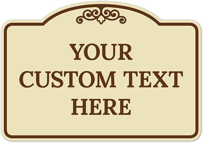 Custom Decorative Sign, Personalized Metal Sign by SigoSigns