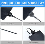 100 Black Plastic Tags Shipping Tags Water Proof Tags - Image 6