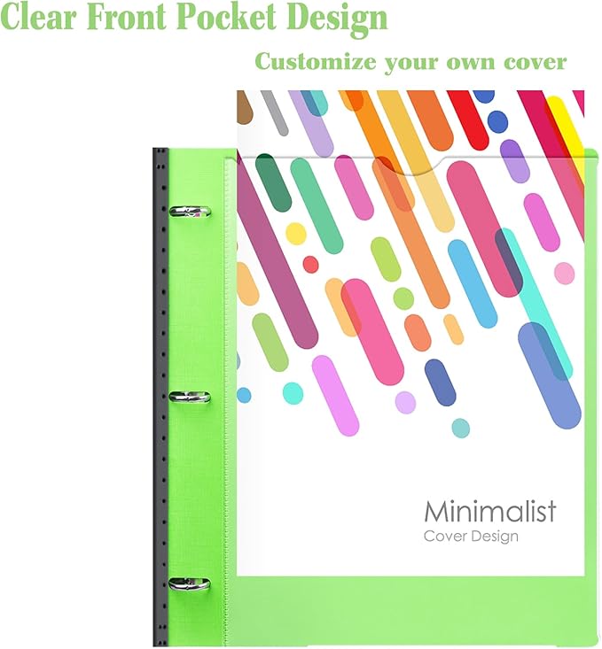 INFUN 1 Inch Telescoping 3 Ring Binder - Image 4
