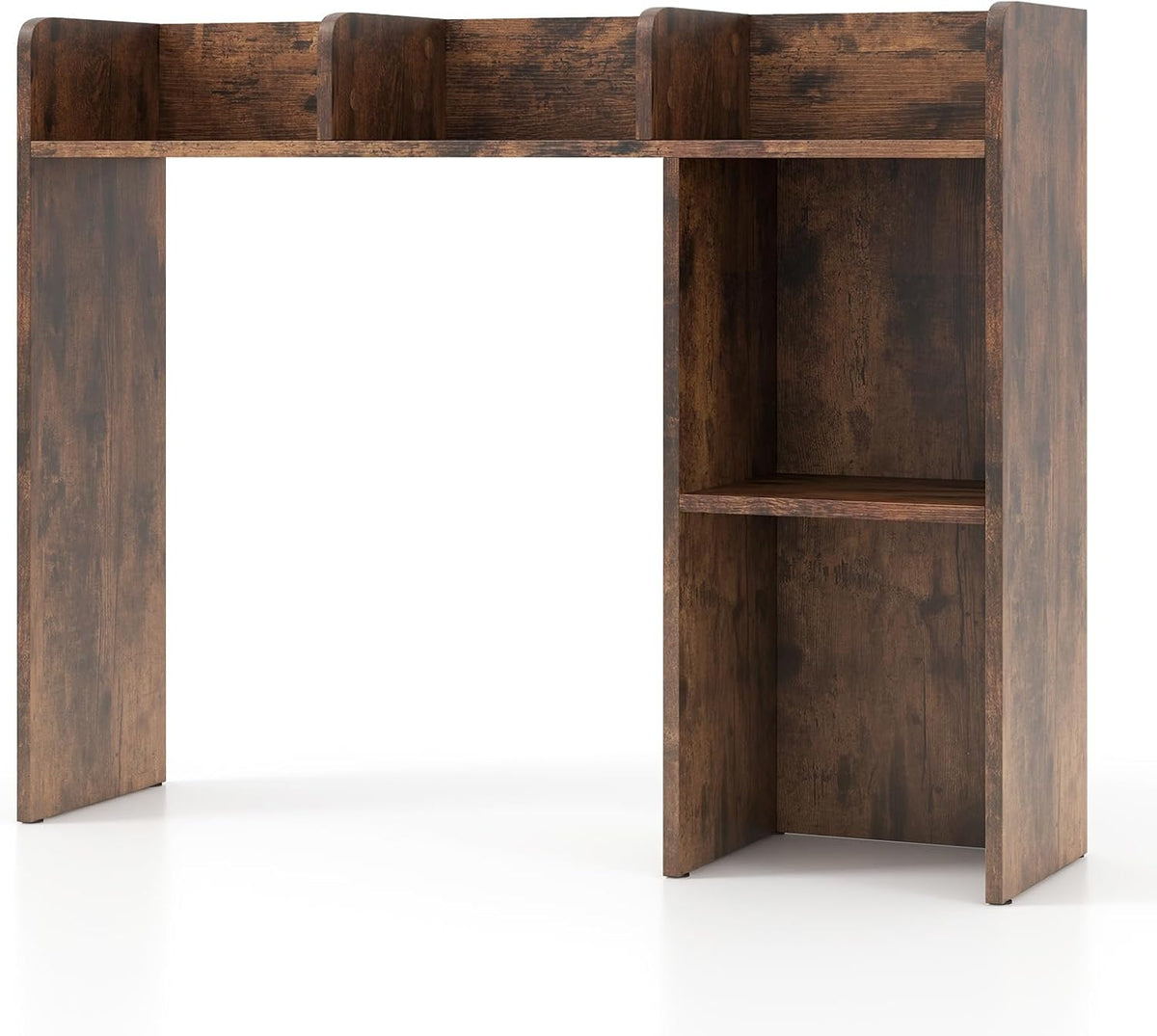 LDAILY Desktop Shelf, Multipurpose Wood Desk Hutch for Max 27" Computer ...