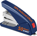 AFMAT Effortless Stapler for Desk, 50 Sheet Capacity, Low Force, Built-in by AFMAT
